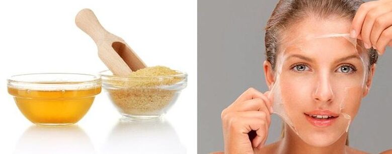 Maska żelatynowa na zmarszczki